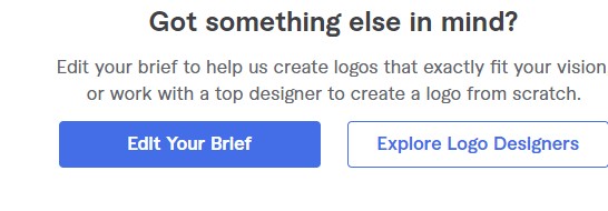 Edit brand or contact designer in Fiverr Logo Makar