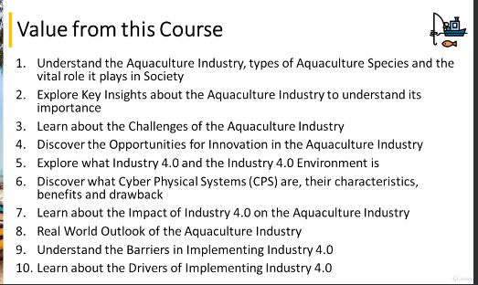 aquaculture course