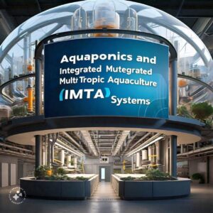 Integrated Multi-Trophic Aquaculture (IMTA) systems (Image original: Meta AI)