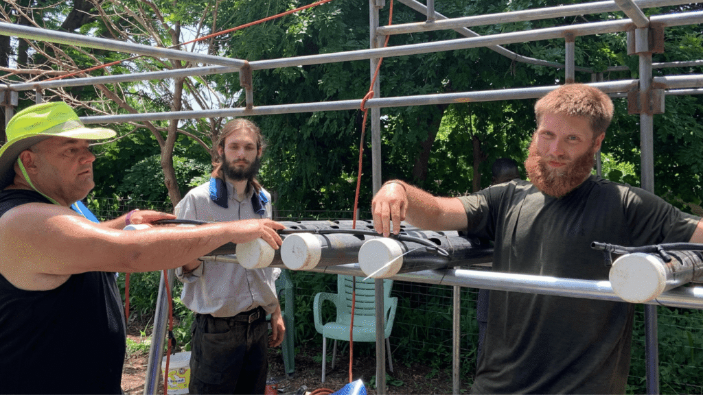 Aquaponics in development countries, training in Ghana